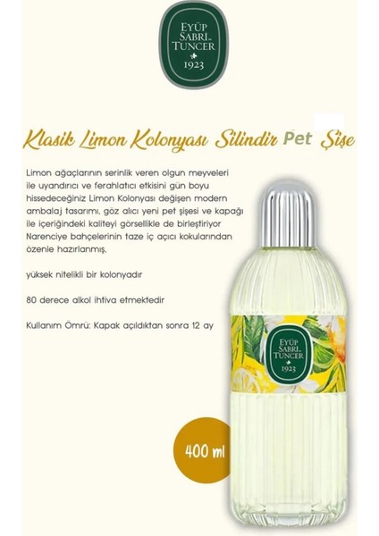 Çeşme Limonu SERİSİ(KOLONYA400+150ML,KREM50ML,ODAKOKUSU50ML,ISLAKMENDIL150'LI