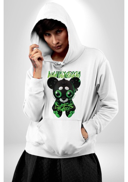 Harvey Duckman Bilim Kurgu, Korku Erkek Kadın Beyaz Dijital Baskılı Kapüşonlu Sweatshirt Hoodie fiyatları