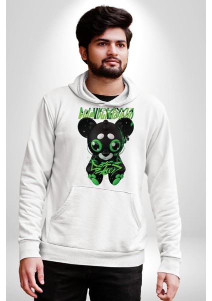 Harvey Duckman Bilim Kurgu, Korku Erkek Kadın Beyaz Dijital Baskılı Kapüşonlu Sweatshirt Hoodie modelleri
