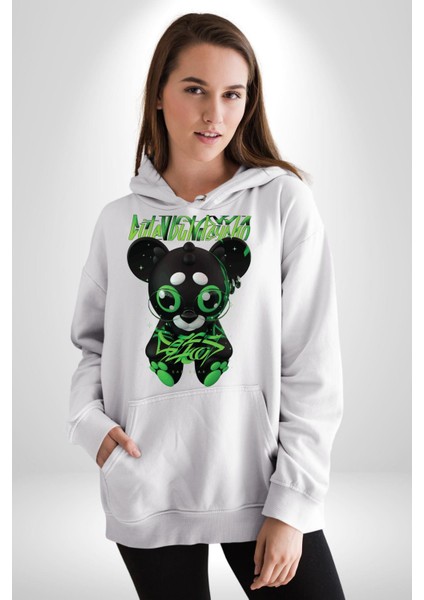 Harvey Duckman Bilim Kurgu, Korku Erkek Kadın Beyaz Dijital Baskılı Kapüşonlu Sweatshirt Hoodie fırsatları