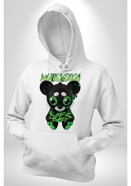 Harvey Duckman Bilim Kurgu, Korku Erkek Kadın Beyaz Dijital Baskılı Kapüşonlu Sweatshirt Hoodie indirimleri