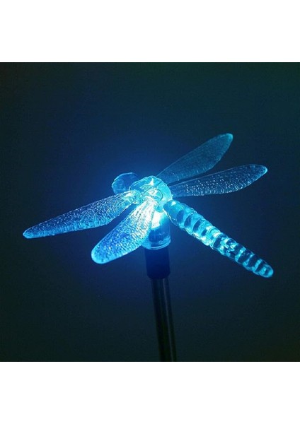 Solar Dragonfly Light Yusufçuk Böceği Figürlü Değişken Renkli Güneş Enerjili Bahçe Aydınlatma