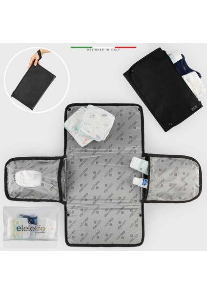 life Venice 3in1 Anne Bebek Bakım Çantası Siyah-Gri indirimleri
