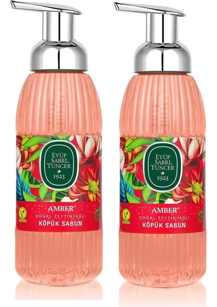 Doğal Zeytinyağlı Köpük Sabun 500ML x 2(Eyüp Sabri Tuncer Amber Çiçeği)