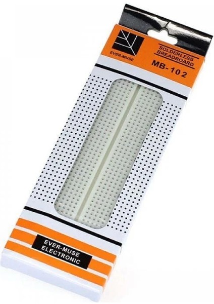 Kutulu Breadboard Power 65'li Jumper Kablo Adaptörlü Elektronik Deney Seti