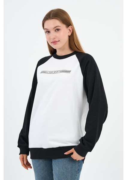 Baskılı Regular Fit Sweatshirt (UNX73100WN)