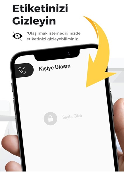 Araç Park Oto Numaratör 2 Adet Qr Kodlu Özel Etiket Qr Kimlik