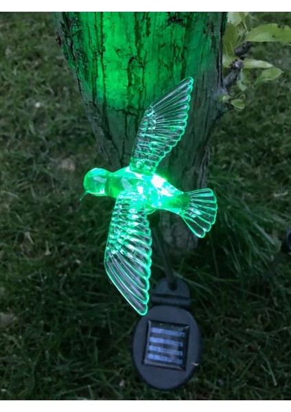 Solar Hummingbird Light Sinek Kuşu Figürlü Değişken Renkli Güneş Enerjili Bahçe Aydınlatma