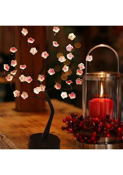 Wintersweet Table Lights Bonzai Kiraz Ağacı LED Masa Lambası Aydınlatma