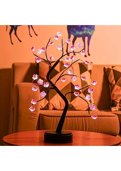 Wintersweet Table Lights Bonzai Kiraz Ağacı LED Masa Lambası Aydınlatma