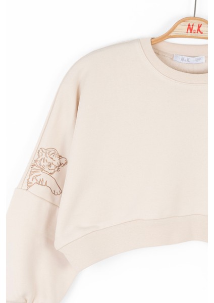 37520 Kız Çocuk Krem Leo Sweat indirimleri