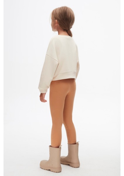 37513 Kız Çocuk Krem Kolej Sweat modelleri