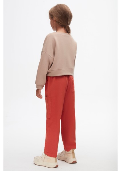 37513 Kız Çocuk Vizon Kolej Sweat modelleri