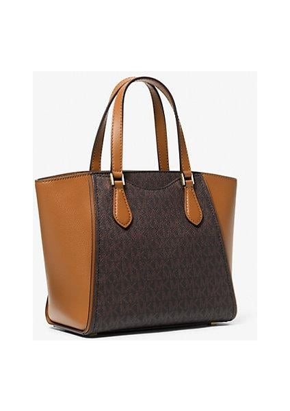Taryn Small Signature Logo And Leather Convertible Crossbody Bag 32F4GTBC1B