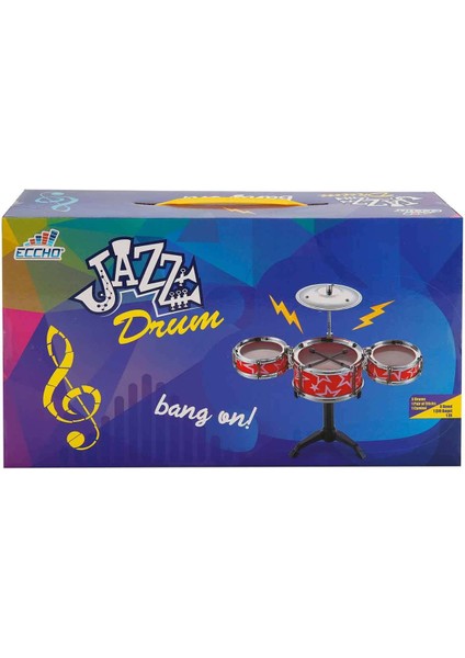 Jazz Drum Mini Bateri Seti - Kırmızı