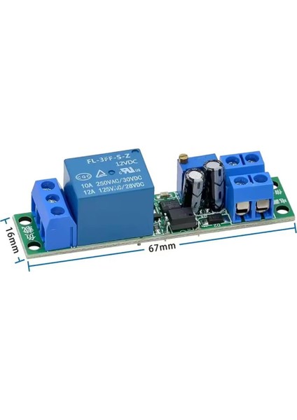 12v Ayarlanabilir Gecikme Zamanlayıcılı Röle Modülü