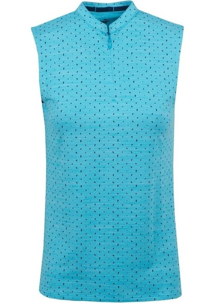 Cloudspun Sleeveless Polka Kadın Polo Tshirt