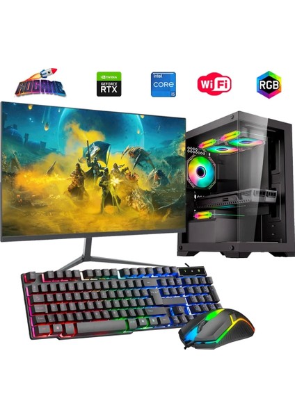 I5 13400F 16GB Ddr4 480SSD 8gb RTX3050 27" 165Hz Mon. Oyun Bilgisayarı