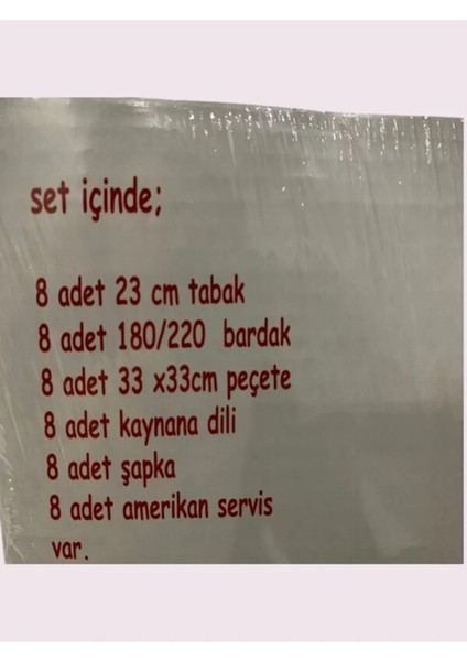 Doğum Günü Seti 8 Kişilik