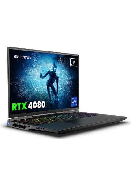 Beast X40 MD62752 Intel Core i9 14900HX 32GB 2TB SSD RTX4080 Freedos 17" QHD+ 240Hz Taşınabilir Bilgisayar