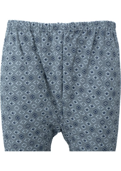 Erkek Kışlık Içik Pijama Pamuklu Kalın Içi Miflonlu Desenli Paçasılastikli Sıcak Tutar Rahat