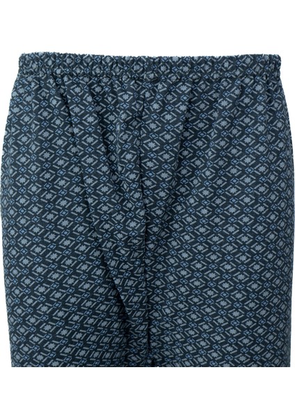 Erkek Kışlık Içik Pijama Pamuklu Kalın Içi Miflonlu Desenli Paçasılastikli Sıcak Tutar Rahat