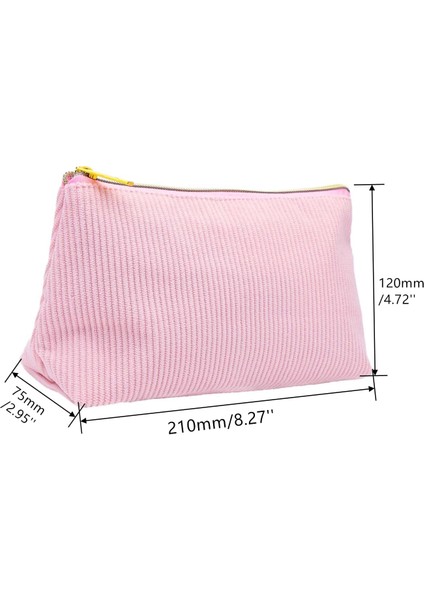 Pembe Kadın Modası Kadife Kozmetik Saklama Çantası Fermuarlı Seyahat Tuvalet Çantası Makyaj Çantası Çanta Kızlar Kadınlar Için (Yurt Dışından) fırsatları