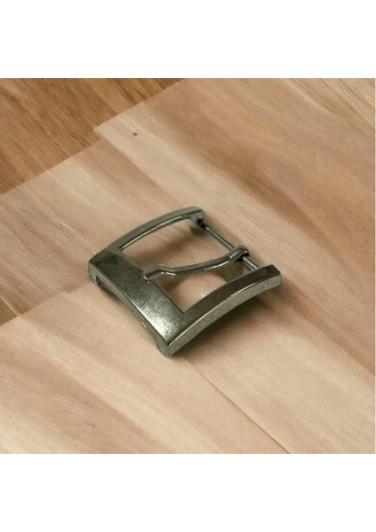 Kemer Tokası 3,5 cm Bej Nikel Hafif Ürün (Leathercraft, Deri Hobi)
