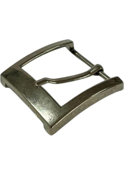 Kemer Tokası 3,5 cm Bej Nikel Hafif Ürün (Leathercraft, Deri Hobi)