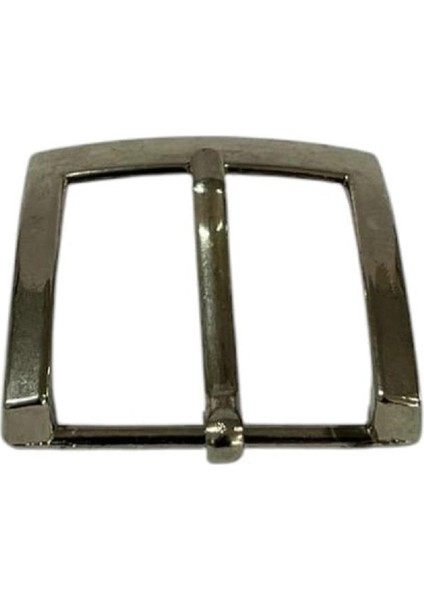 Kemer Tokası 3,5 cm Bej Nikel Hafif Ürün (Leathercraft, Deri Hobi)