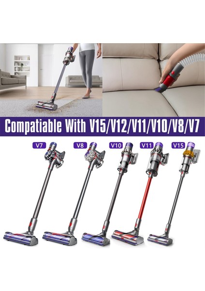 Hortum Uzatma + Çizilmez Toz Fırçası + Kombine Fırça (Yurt Dışından)