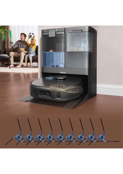 X10 Pro Omni Robot Süpürge Yan Fırçası Için (Yurt Dışından)
