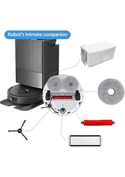 Q Robot Süpürge Aksesuar Seti Aksesuarları (Yurt Dışından)