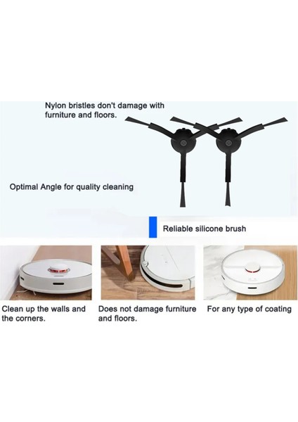 Mi Robot Vacuum-Mop 2 Pro Filtre Mop Bezi Ana Yan Fırça (Yurt Dışından)
