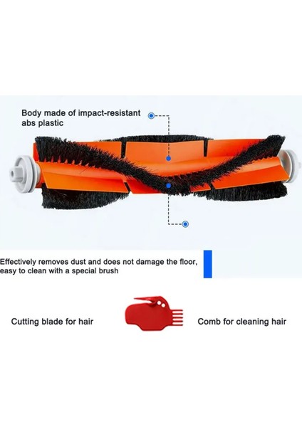 Mi Robot Vacuum-Mop 2 Pro Filtre Mop Bezi Ana Yan Fırça (Yurt Dışından)