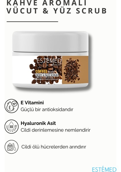 Vücut & Yüz Peeling Kahve-Body&Face Scrub Coffee Scent 250ml