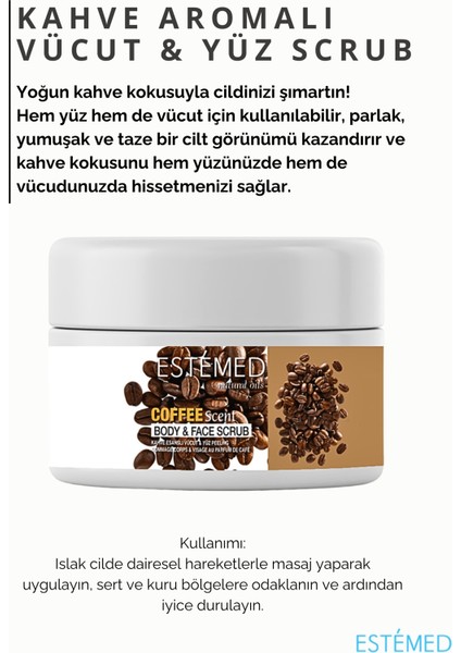 Vücut & Yüz Peeling Kahve-Body&Face Scrub Coffee Scent 250ml