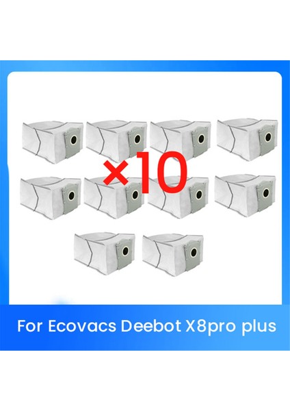 X8PRO Plus Süpürge Aksesuarları Için 10 Adet Toz Torbası (Yurt Dışından)