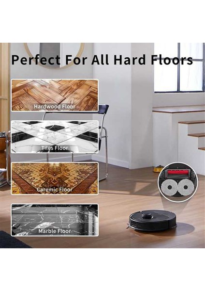 Qrevo S Qrevo Slim Robot Süpürge Için 8 Adet Mop Pedi (Yurt Dışından)