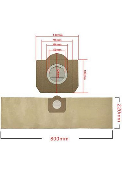 A2204 Mv3 6.959-130 Elektrikli Süpürge Için 20 Adet Toz Torbası Filtresi (Yurt Dışından)