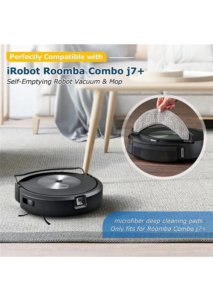 J7+ Robot Süpürge Için Mop Pedleri Mop Bezi (Yurt Dışından)