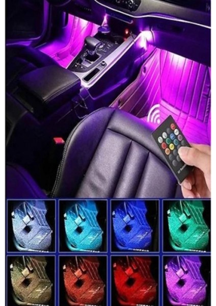 Araç Içi Müziğe ve Sese Duyarlı Rgb LED