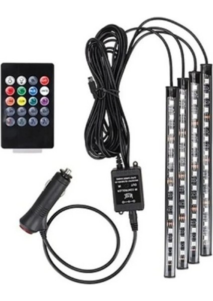 Araç Içi Müziğe ve Sese Duyarlı Rgb LED