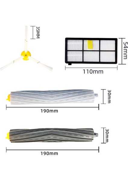 800 980 Serisi Hepa Filtreli Elektrikli Süpürge Parçaları Için (Yurt Dışından)