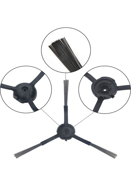 Xclea H30 Için 8 Adet Yan Fırça Hepa Filtre Yedek Aksesuarları (Yurt Dışından)