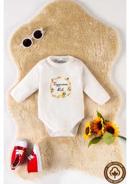 Unisex Pamuklu Teyze Baskılı 0-12 Ay 2li Uzun Kollu Bebek Body Zıbın modelleri