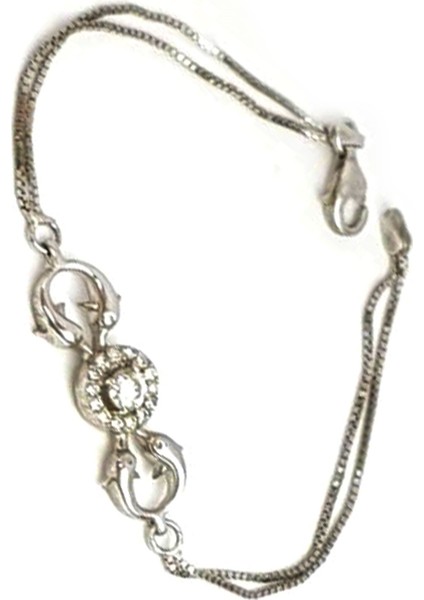 Yunus figürlü zirkon taş detaylı gümüş bileklik fiyatları