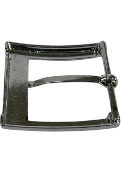 Kemer Tokası 3,5 cm Bej Nikel Hafif Ürün (Leathercraft, Deri Hobi)