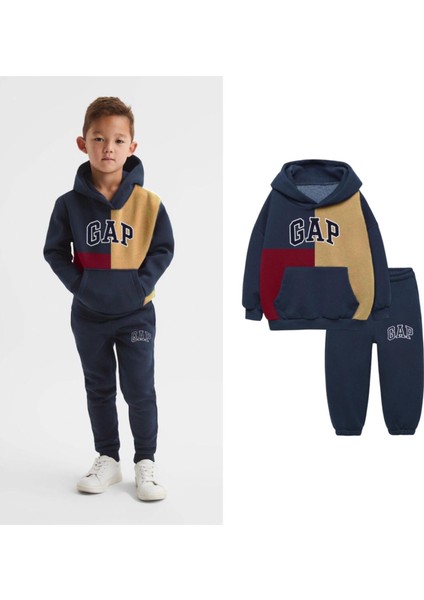 Erkek Çocuk Kışlık Pamuklu Sweatshirt Eşofman Alt-Üst Takım