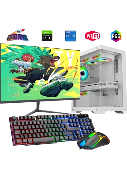I5 13400F 32GB Ddr4 1tb M2 8gb RTX3050 27" 165Hz Mon. Oyun Bilgisayarı